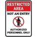 Restricted area not an entry authorized personnel only